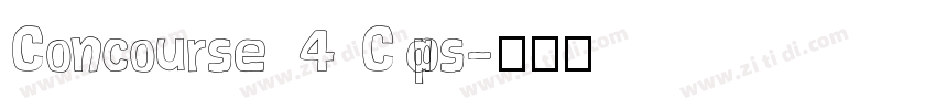 Concourse 4 Caps字体转换